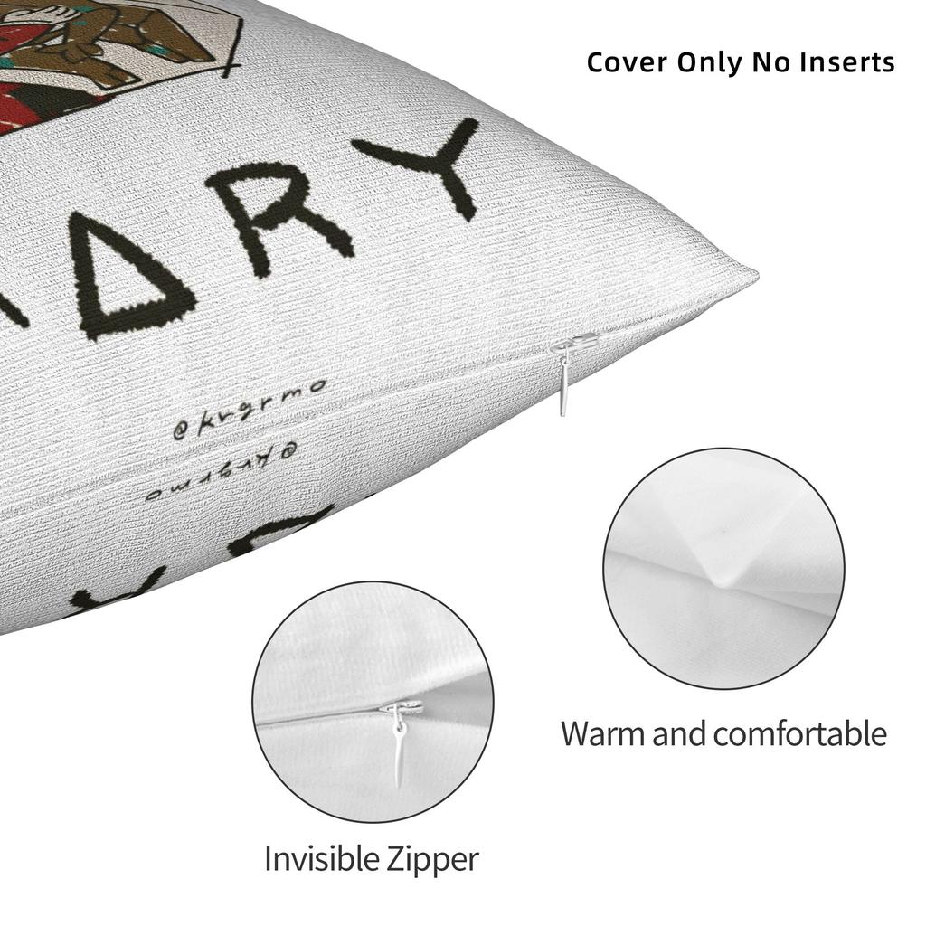 Project Hail Mary Square Pillow Case Ryland Grace Rockys Cushion Cover Creative Polyester Decorative Pillowcase for Sofa 18"