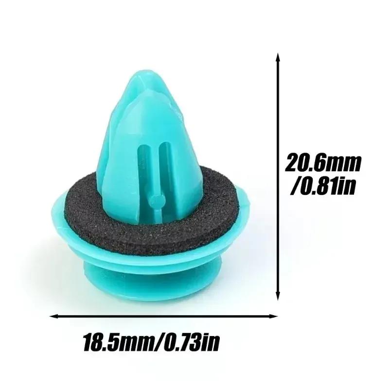 100-20PCS Auto Door Panel Clip with Seal Ring Auto Fastener Rivet Bumper Clip Retainer Car Interior Retaining Accessories