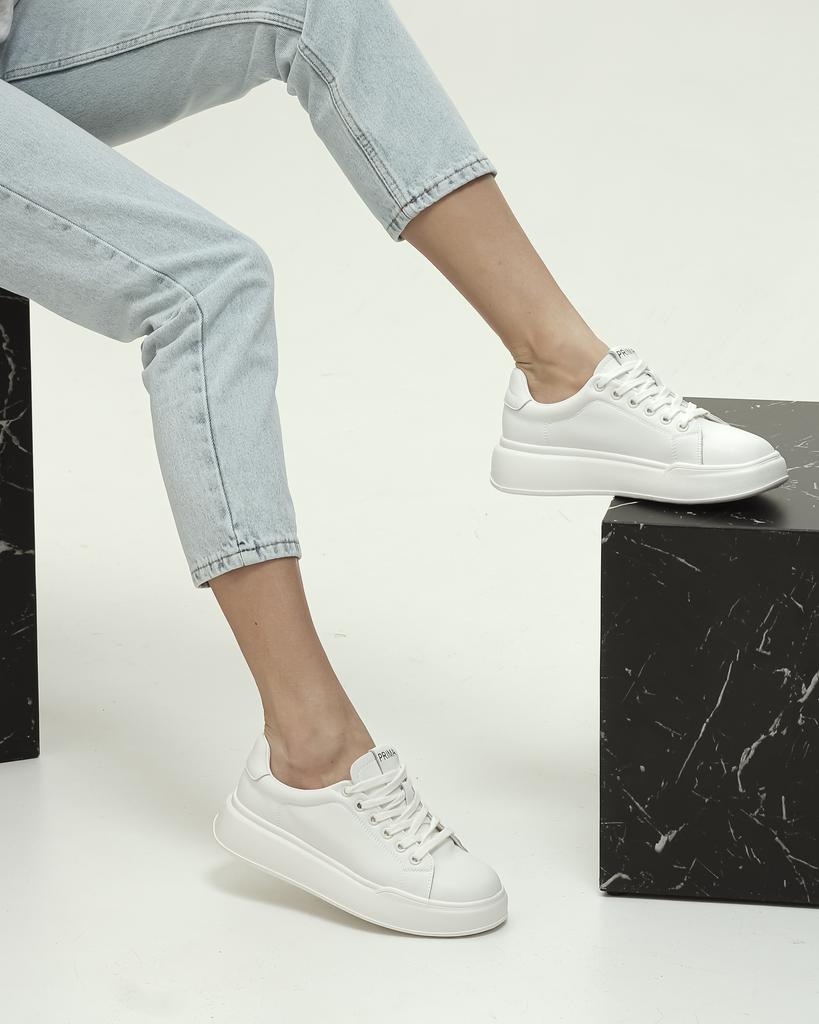 Zapatillas Prima d'Arte 8822 36 piel blanca