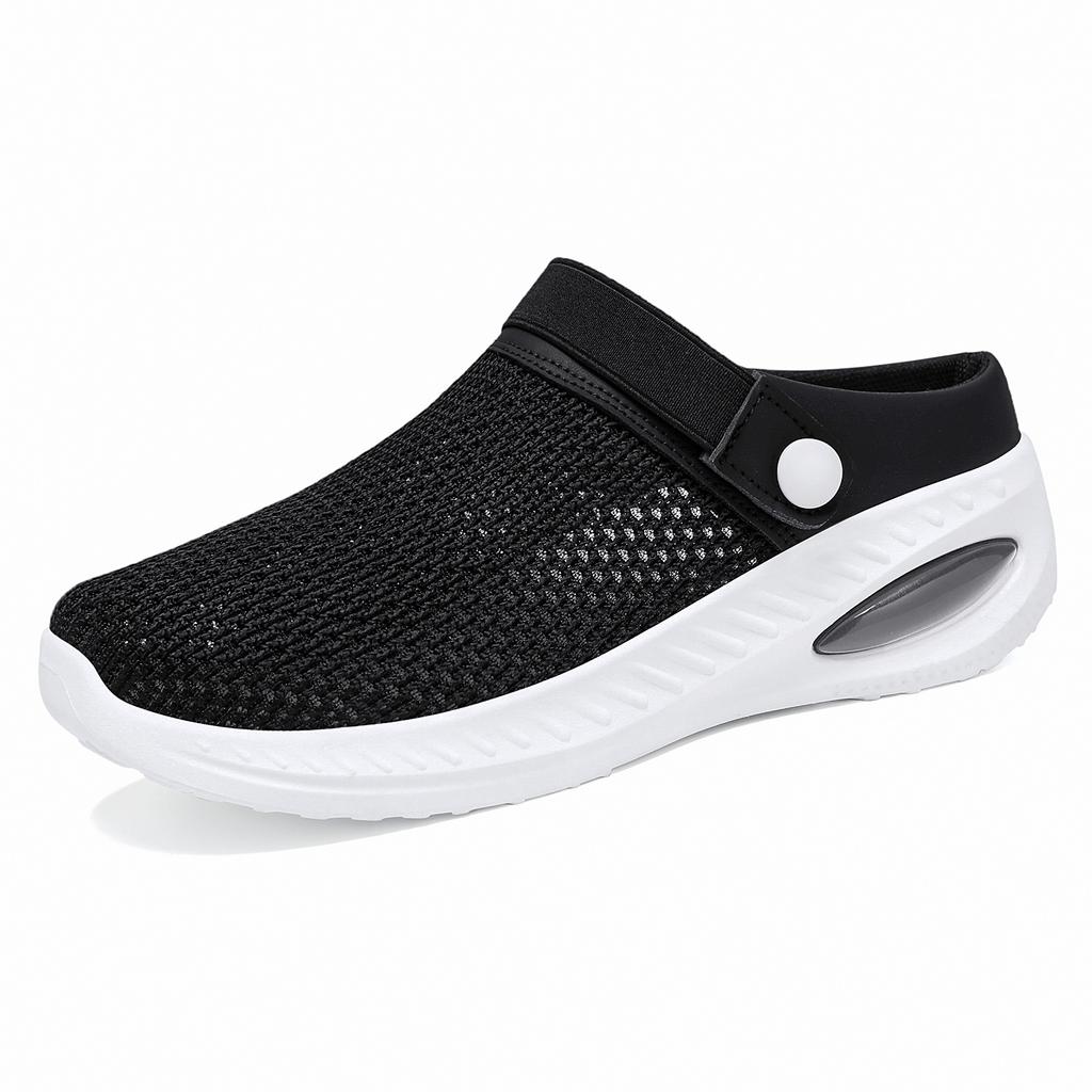 Shoes Women's shoes Versatile half tray breathable outside slippers fashionable mother shoes bag head light casual shoes