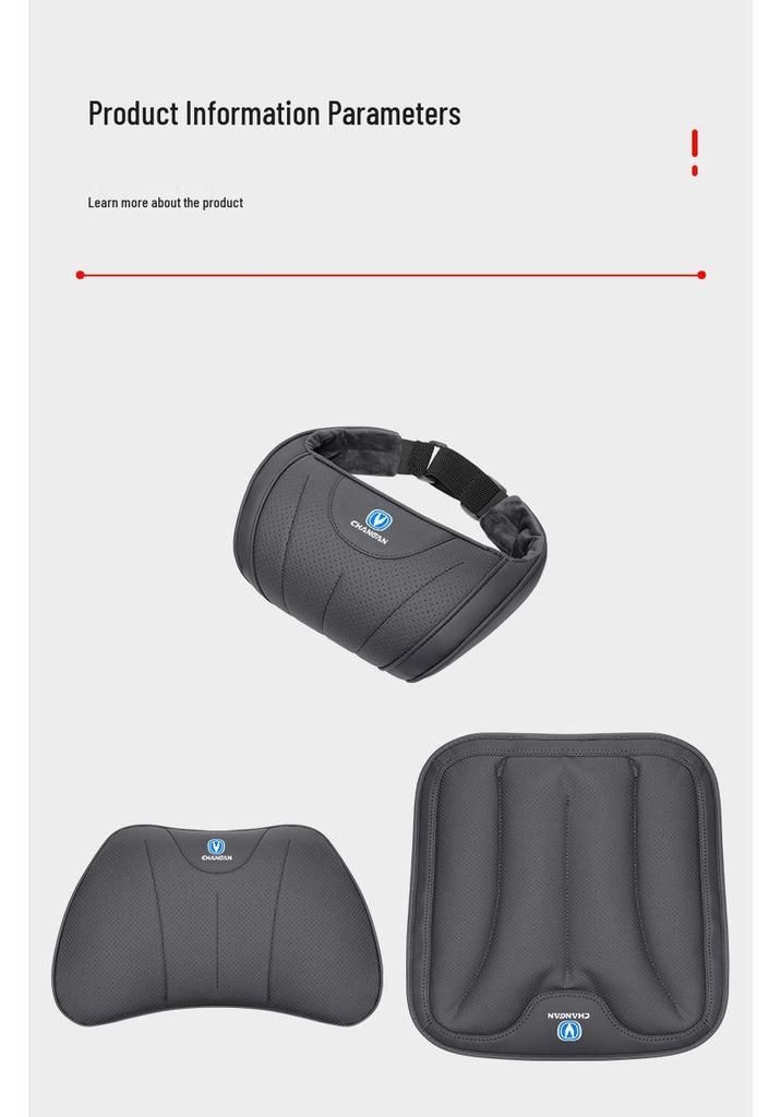 Compatible Neck Pillow & Lumbar Seat Cushion for Changan CS75 PLUS, UNI-V, EADO, Lumin, CS55PLUS