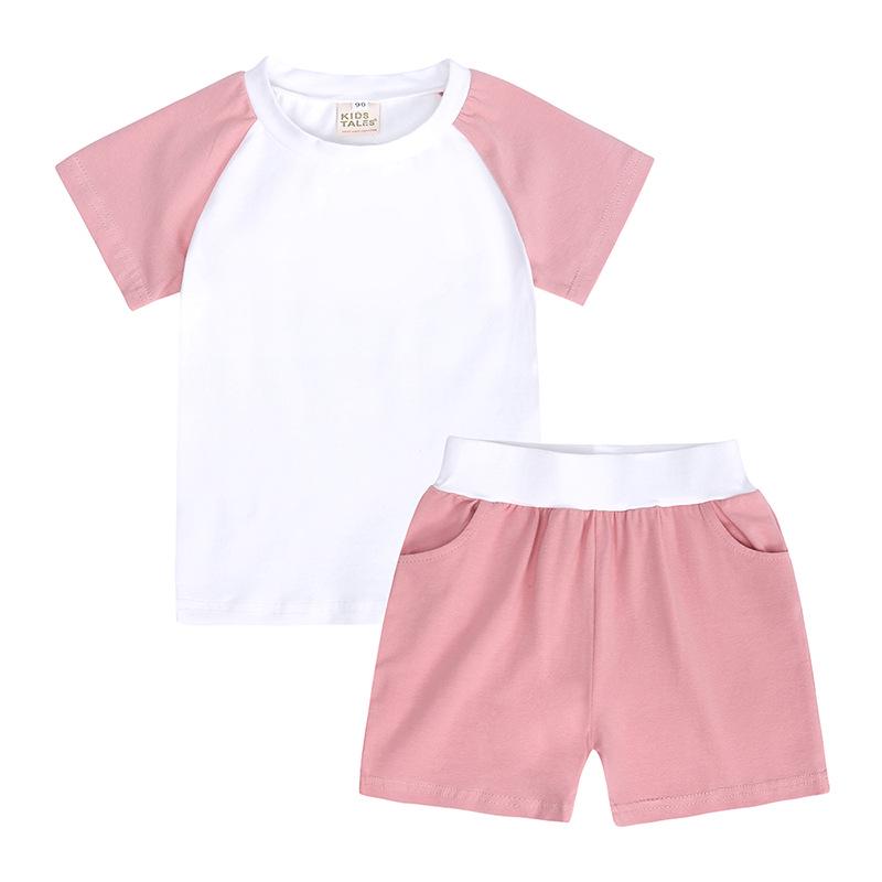 2026 Summer Sports Set for Boys & Girls: Short Sleeve T-shirt and Shorts Two-Piece Set for Toddlers and Children