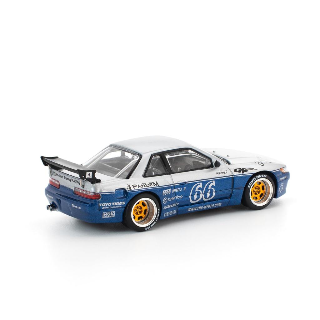 Genesis Company POP RACE Pandem Silvia S13 Moontech Blue PR640264 1/64 (Finished Model)