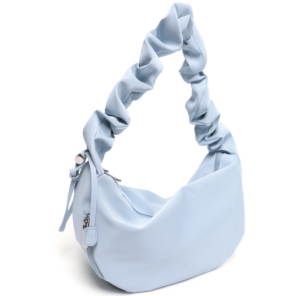 

2025 Women s Cloud Bag - Large Capacity, Soft Leather, Fashionable Crossbody & Shoulder Bag for Autumn/Winter синий