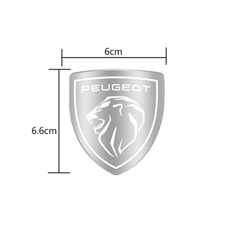 3D Metal Car Front Hood Badge Auto Grill Emblem Logo Grille Decal for Peugeot 508 y 4008 5008 3008 308 408 Car Styling Accessories