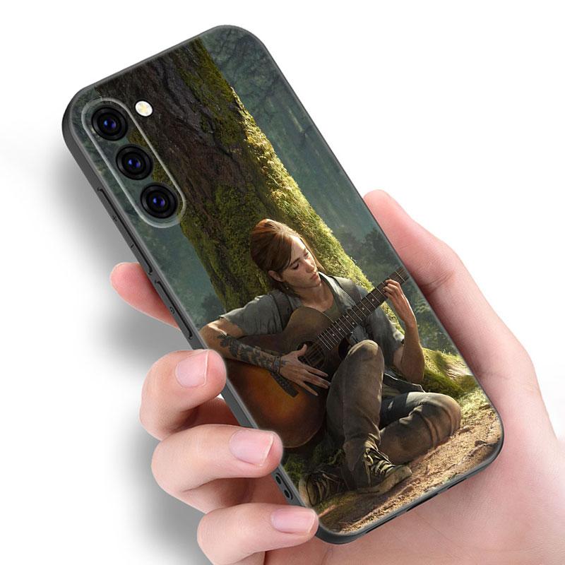 The Last Of Us Black Silicone Phone Case For Samsung Galaxy S23 S21 S20 FE S24 S22 Ultra S10E S10 S9 S8 Plus
