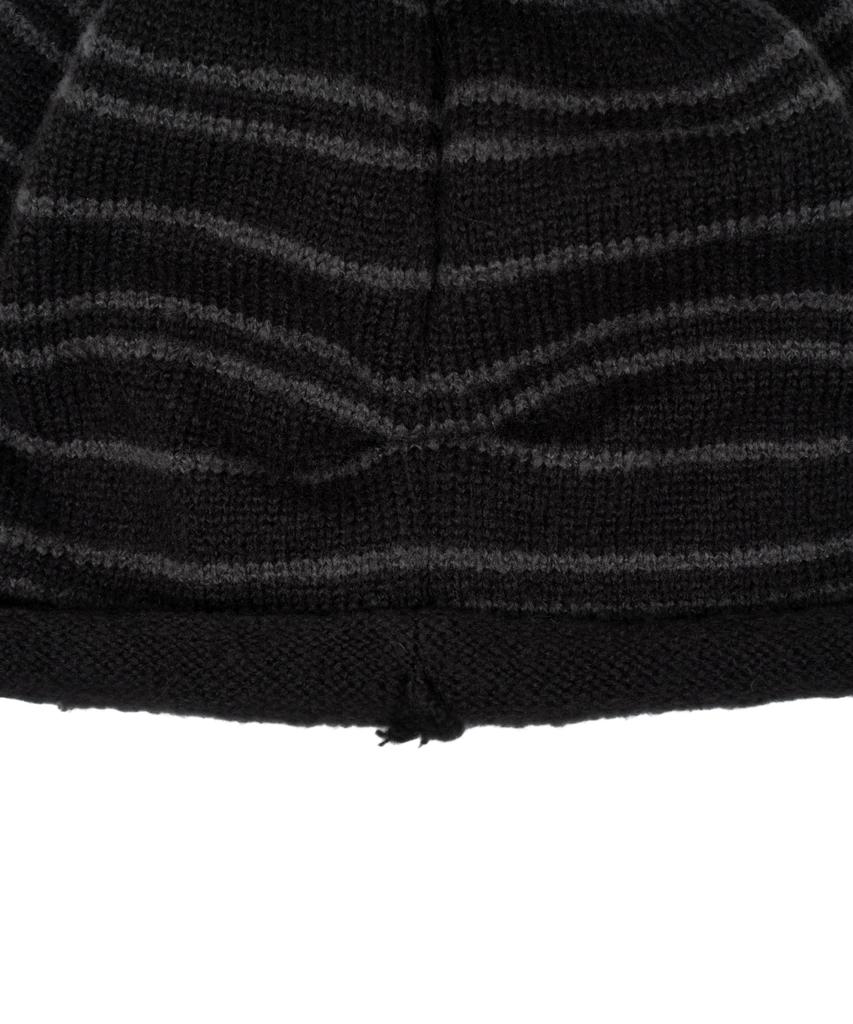 THE COLDEST MOMENT Tcm Stripe Bottle Beanie (Charcoal/Grey)