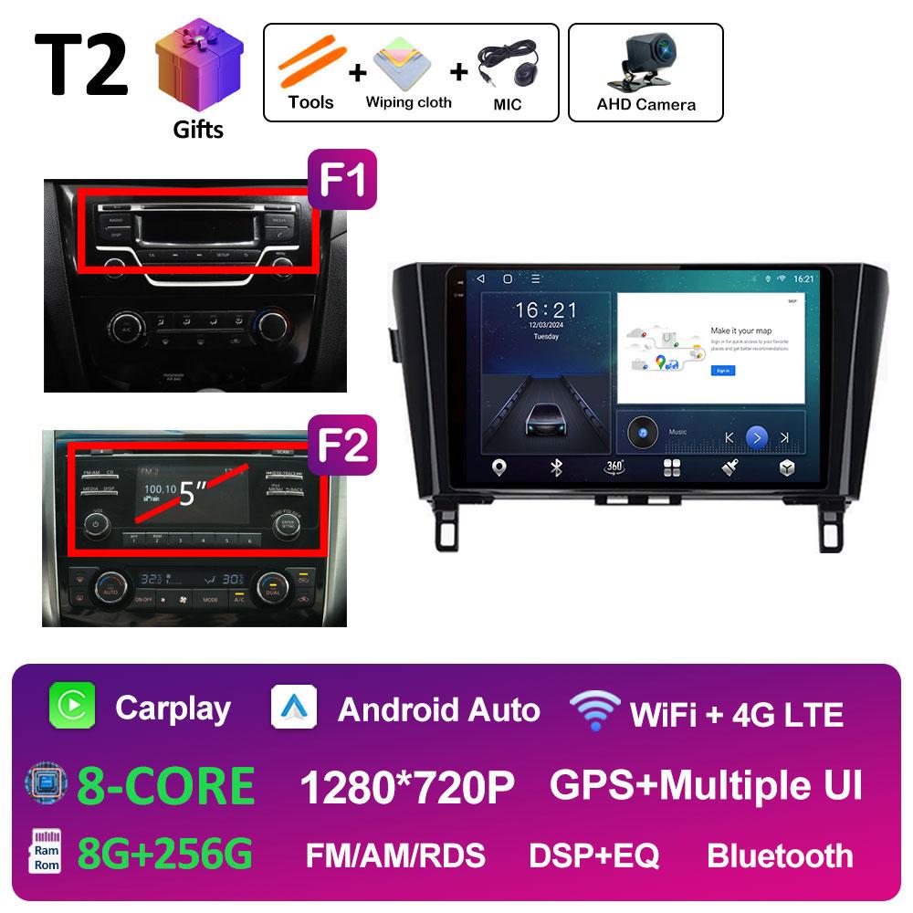 10.1 Inch Android 14 Car Video For Nissan Qashqai J11 X-Trail 3 T32 2013 2014 2015 2016 2017 Radio Player DSP Stereo Auto Tools