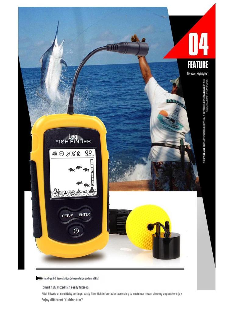 Leqi Color Screen Wired Sonar Fish Finder
