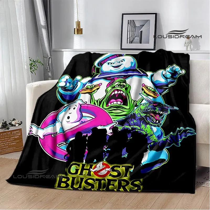 G-Ghostbusters Cartoon-Druckdecke Warme Flanelldecken Weich und Bequem Decke für Zuhause und Reisen Bettwäsche Geburtstagsgeschenk