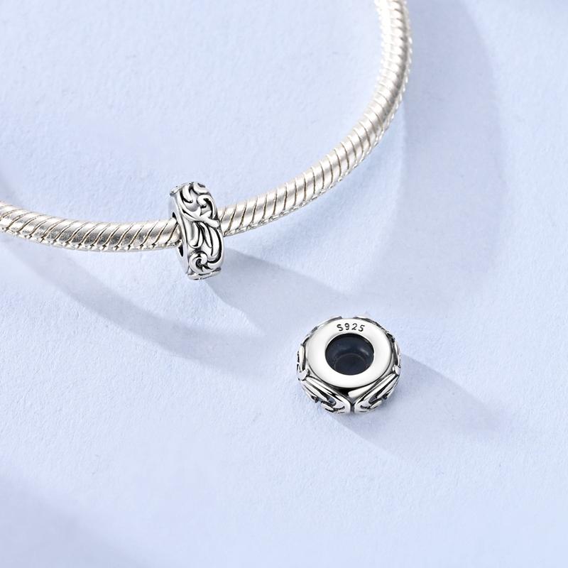 New 925 Silver Circular Heart Shape Friendly Embrace Pray Charms Beads For Women Fit Bracelet DIY Jewelry Gift
