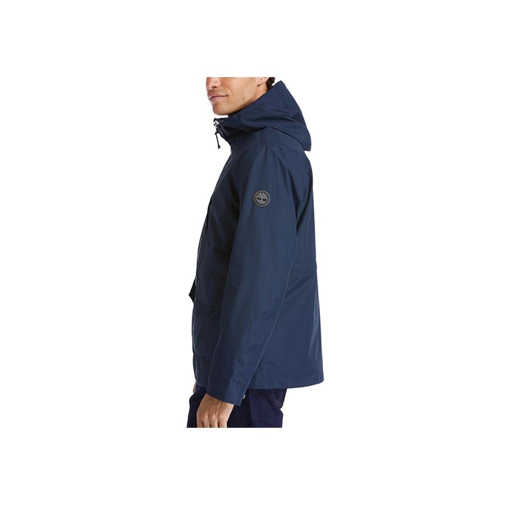 Timberland Casual Breathable Solid Color Hooded Jacket Men Jacket Navy-Blue A2EQT-433
