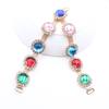1 piece of multi-color side 115mm rhinestone shoe buckle clothing bikini chain DIY beach flip flops clothing decoration chain