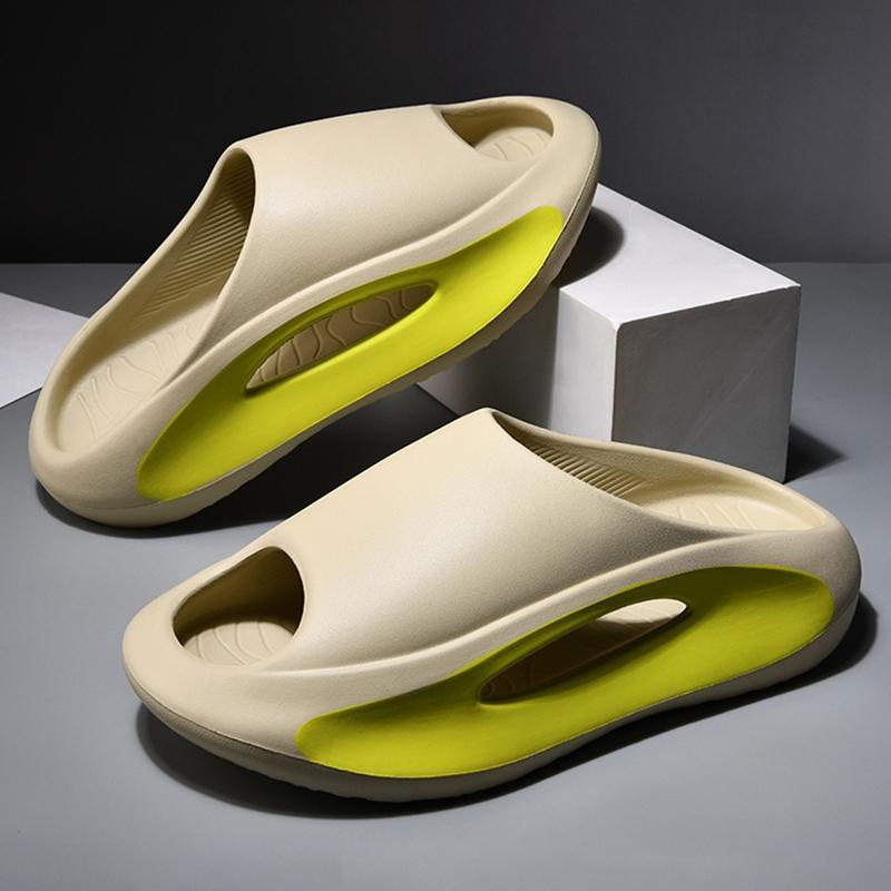 Hausrutschsandalen Leichte Strandschuhe Mann Innenboden Hausschuh Damen Herren Sommer Dicke Sohle Slipper Flip-Flops Plüsch EVA 43 white