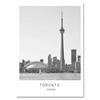 Black And White Abstract Wall Art Canvas Painting Paris London New York Posters Prints Nordic World City Landscape Picture Decor