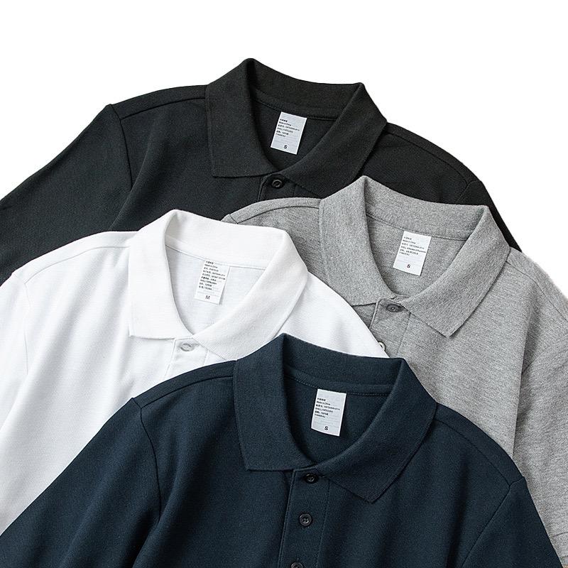 STORN Casual Short Sleeves Polo Shirt Solid Color Summer Thin Style Casual Cotton Open Sleeve Top Selling Item