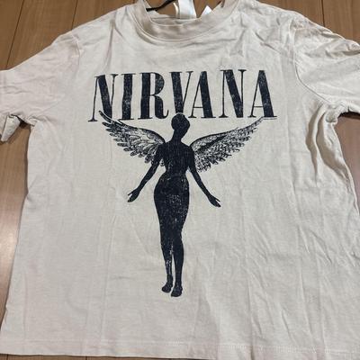 Nirvana White T Shirt All Size S-5XL Cotton Short Sleeve Unisex T-Shirt