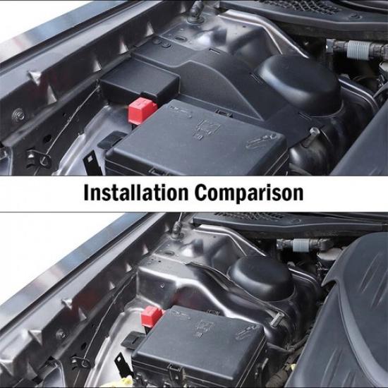 Black Engine Side Wire Dust Cover Trim for Dodge Charger 2011+ /Challenger 2015+