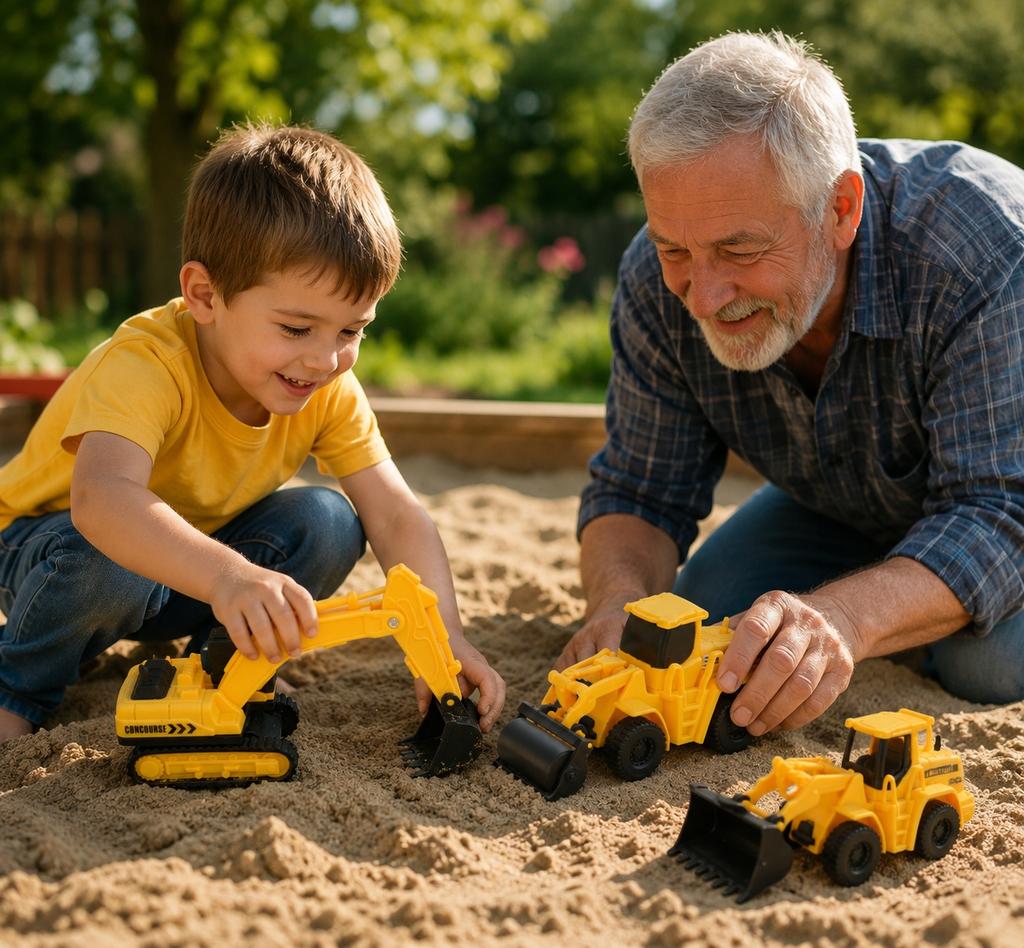 [PACZB] Kinetic Sand Suitcase Sandbox Construction Machinery Z3387