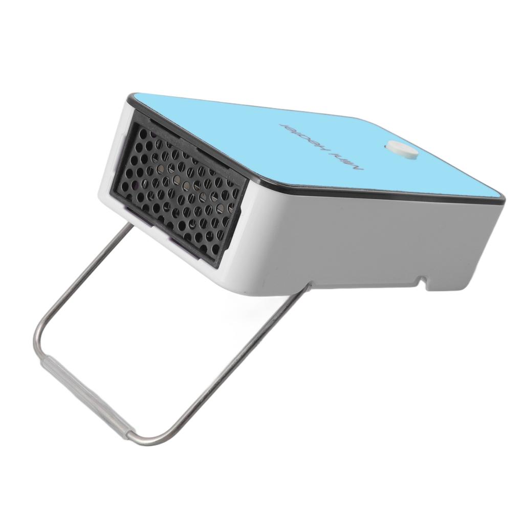 Mini Heater Fast Heating Low Noise Miniwatt Blue Portable Desk Warmer with Rotating Bracket for
