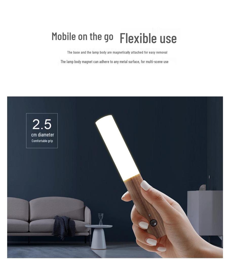 Rechargeable LED Motion Sensor Night Light for Walls and Corridors