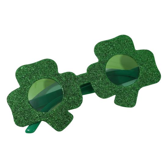 Aziz Patrick Günü Gözlükleri Simli Yonca Bira Şişesi Gözlükleri Yeşil Şanslı İrlanda Temalı Fotoğraf Kabini Aksesuarları Ev Partisi Hediyelikleri İçin