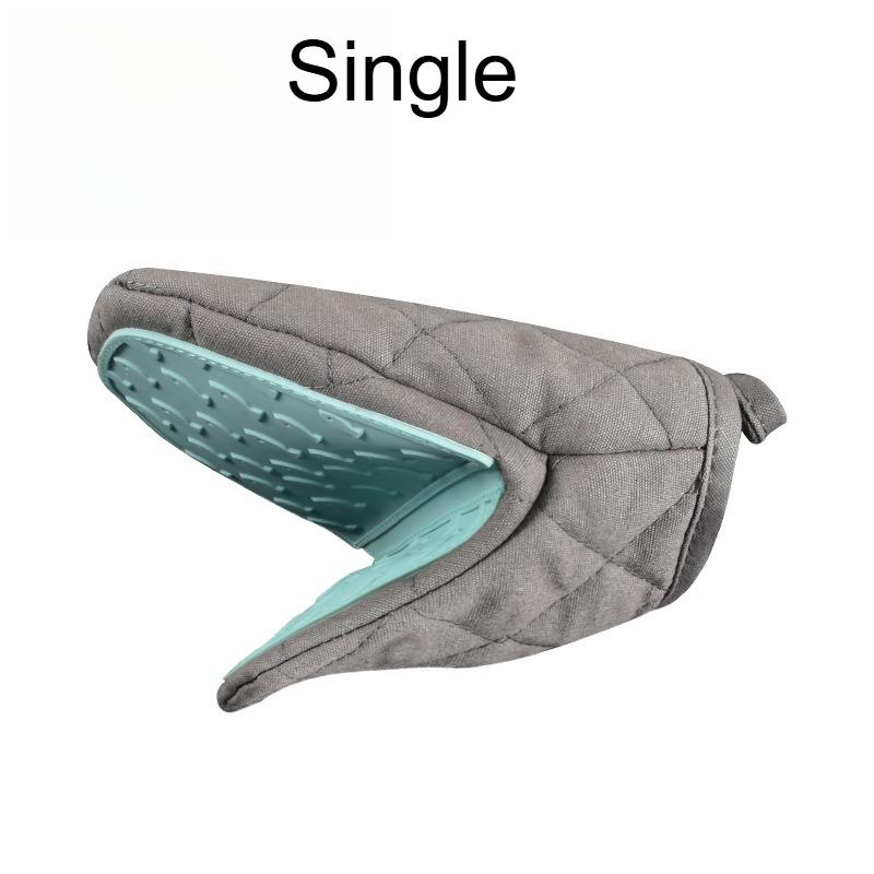 1pc Pads | Ergonomic Grip, Non-Slip Kitchen Mat, Baking Oven Insulated Gloves,Fish shaped semi silicone cloth hand grip gloves