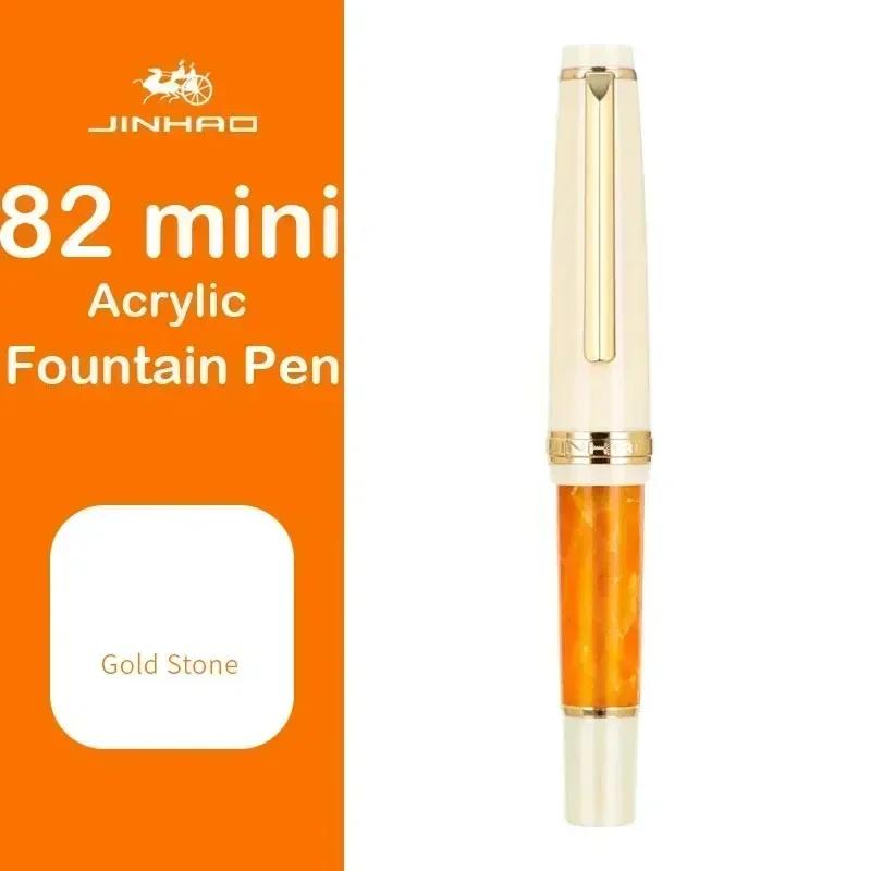 JINHAO 82 Mini Cute Short Portable Fountain Pen Calligraphy Practice Writing Business Pen Office School Supplies Stationery