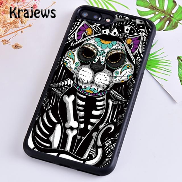 Cute Day Of The Dead Skull Owl Phone Case Cover For iPhone 17 Air 16 15 14 plus 12 13 pro max coque Fundas