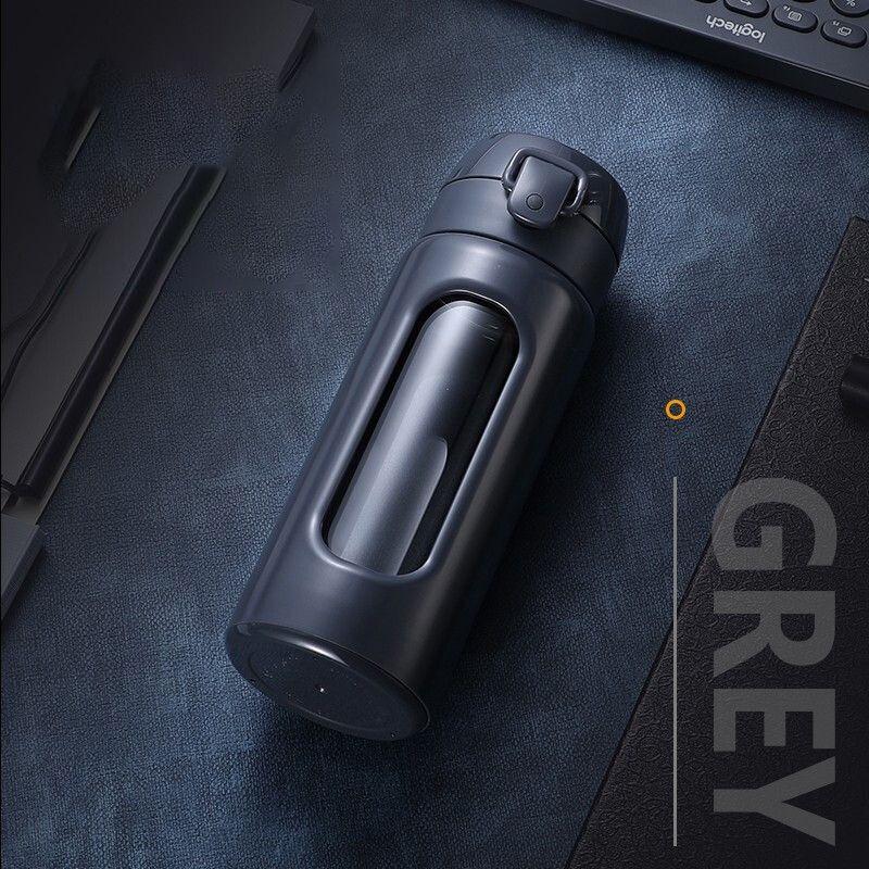 FUGUANG Mousse Pop-up Lid Glass Cup 380ml