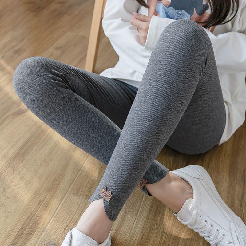 

Women s High Waist Fleece-Lined Slimming Base Layer Pants - Gray, Spring to Winter, 2026 Style, Thin, Small Leg Fit Large (110-135 lbs)
