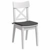 Seat Cushions 4 pcs. Corduroy Dark Gray 40 x 40 x 3 cm