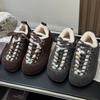 Inner Heightened Beaded Lambswool Plush Niche Casual Shoes Women's New Winter Thick-soled Warm Cotton Shoes
