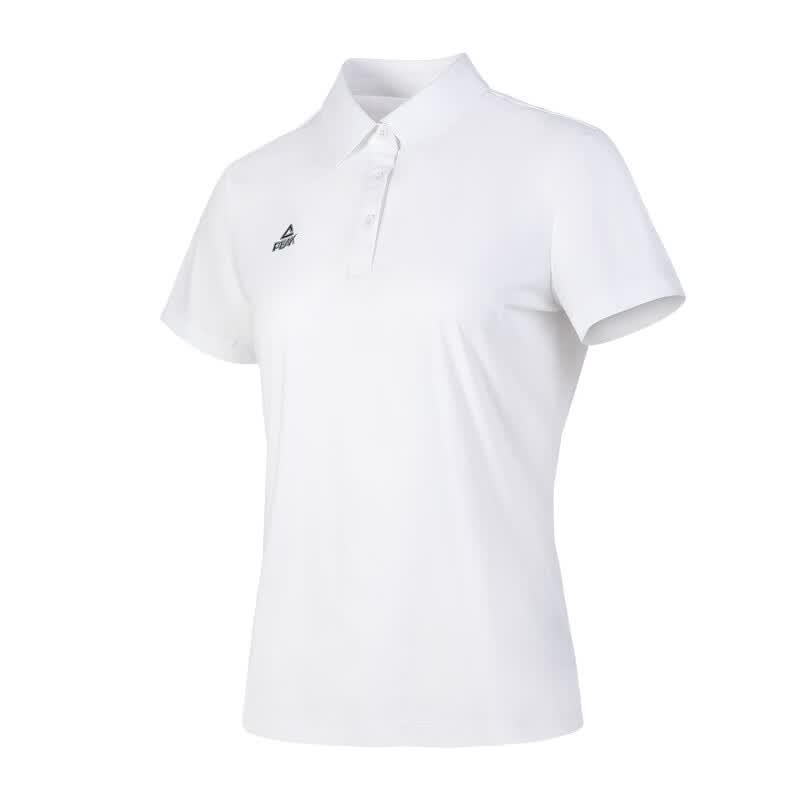 PEAK Women s Sport Polo Short Sleeve T-Shirt XL белый