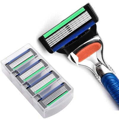 4pcs Razor Blade For Men Shaving Blades Safety Blades Cassette Shaver Suit For Gillettee Fusione