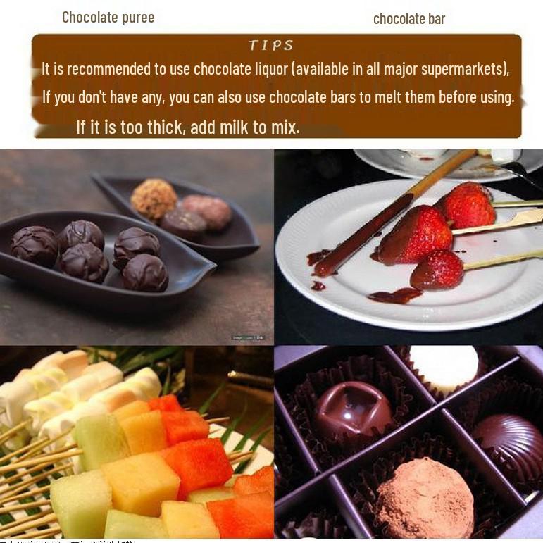 Mini Chocolate Fountain Machine for Home Use - DIY Heating and Melting Tower