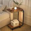 Italian Light Luxury Storage Rack and Side Table for Bedroom, Living Room, or Balcony