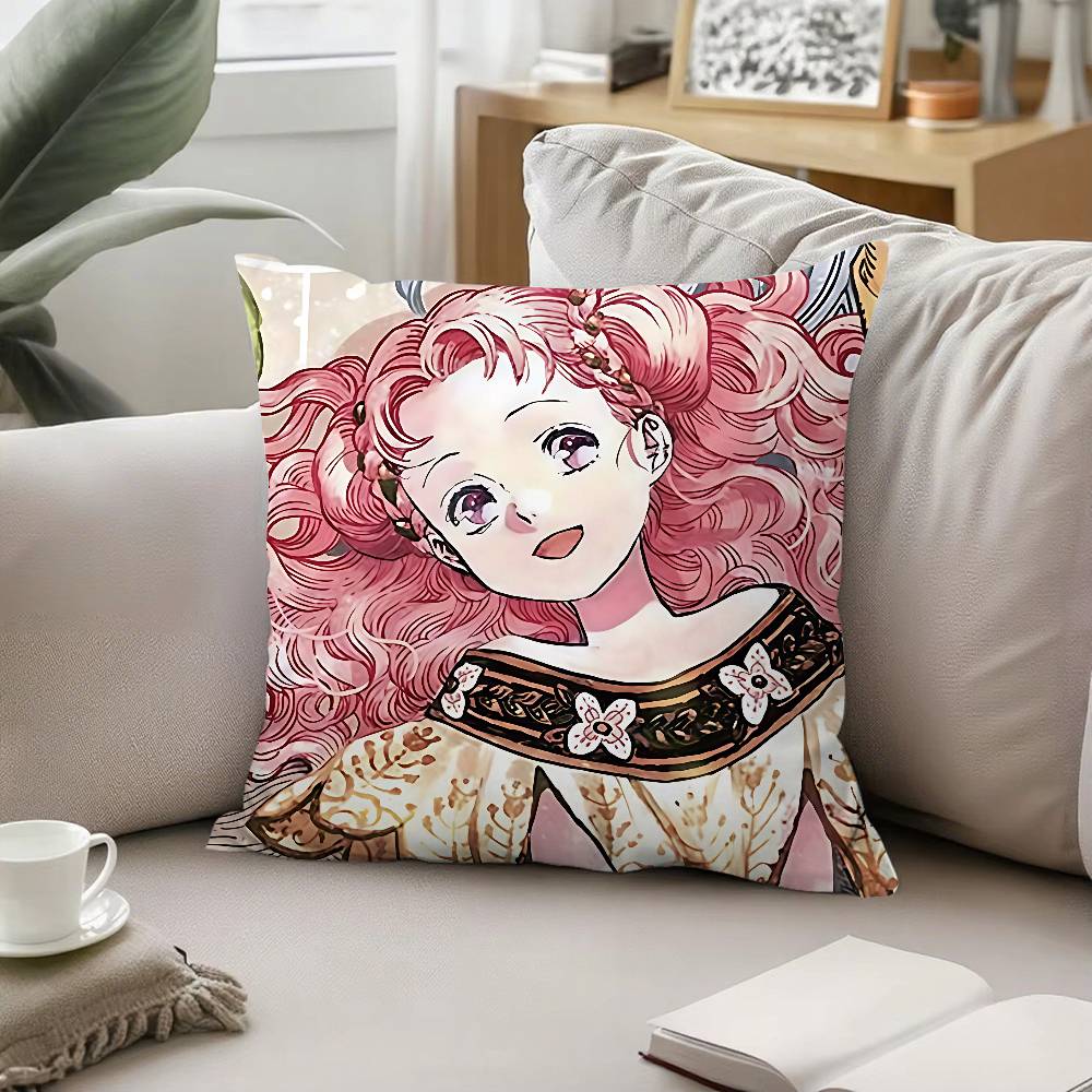 Anime W-Witch H-Hat A-Atelier Throw Pillow Covers Pattern Cushion Cover Suitable For Sofa Bedroom Car Pillow Cover