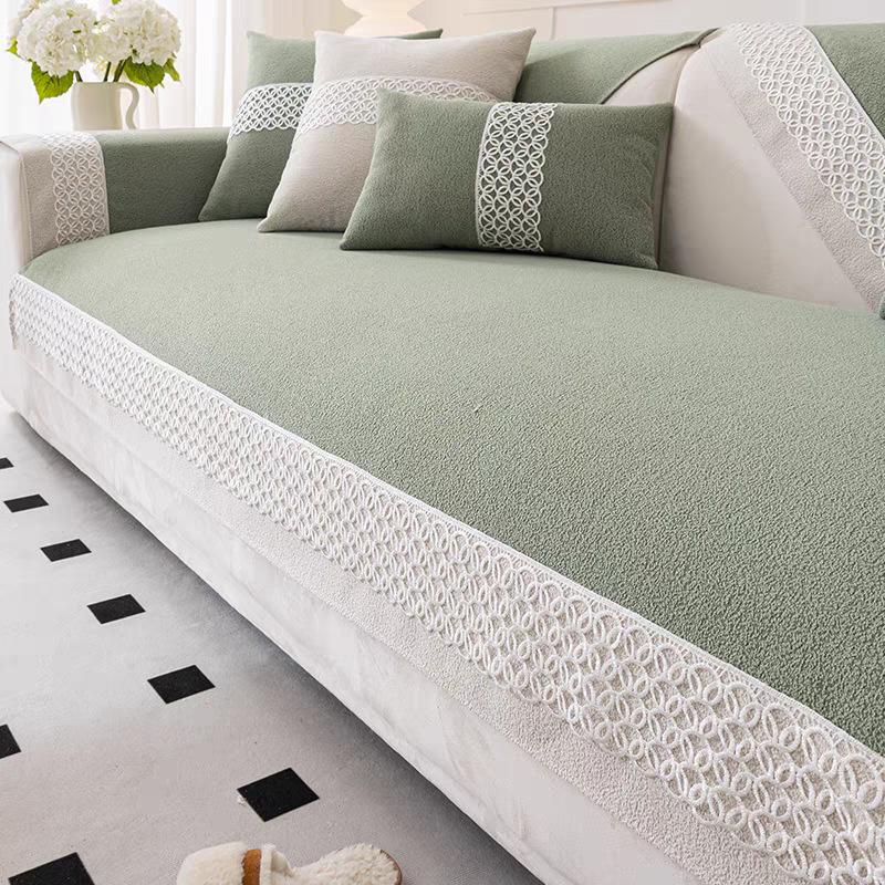 Подушка для дивана из бархатной ткани Loop — фото 6