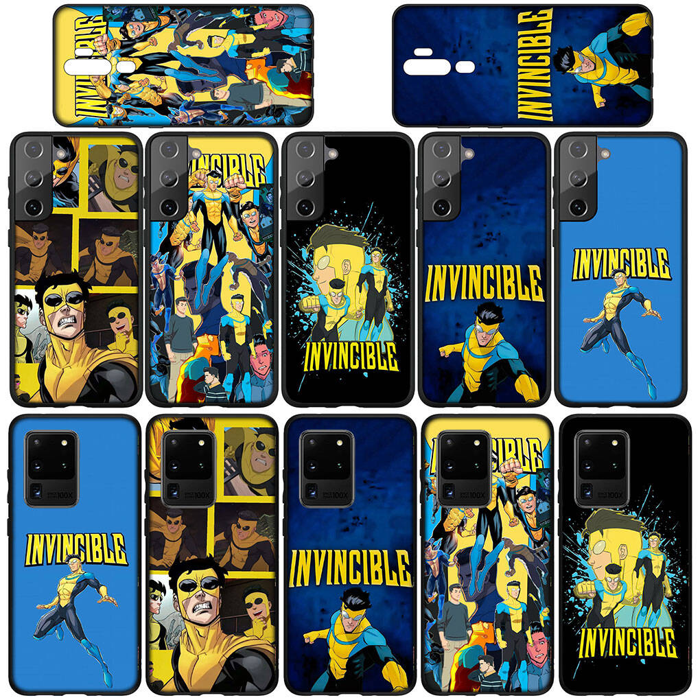 Phone Case for Samsung Galaxy S25 S23 S22 S24 Ultra FE S9 A05 A06 A15 A16 A36 A37 A35 A54 A55 A56 A57 A25 A26 A53 Silicone I-Invincibles Collage Cover