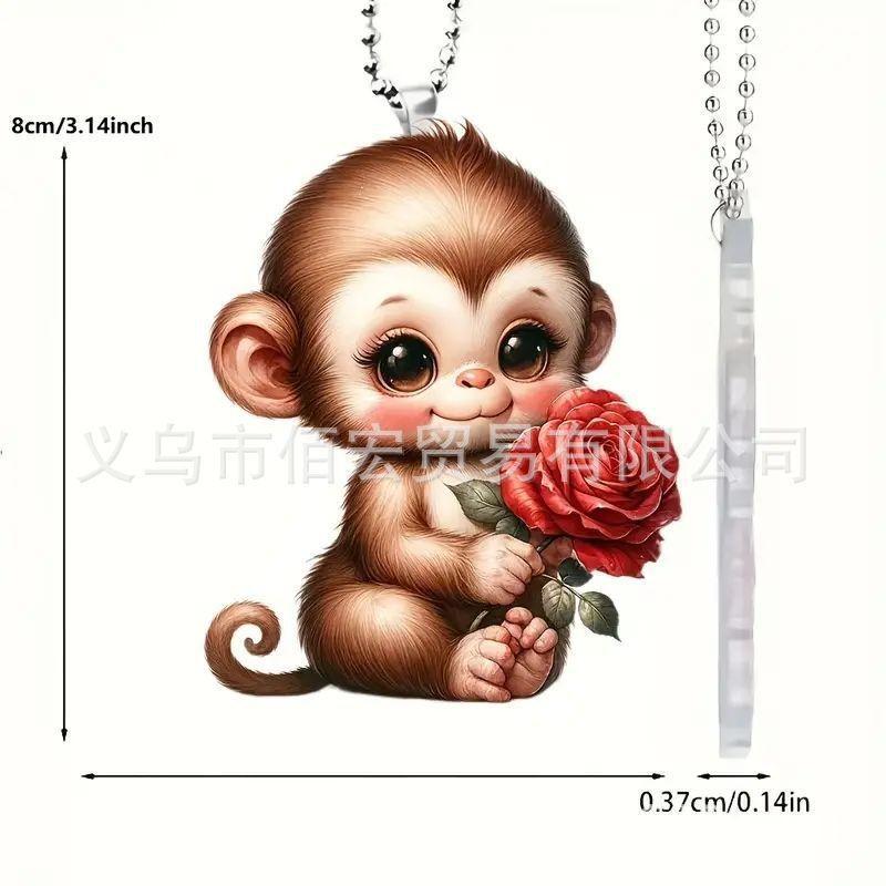 Acrylic Adorable Car Hanging Decor With Fun Cartoon Style Perfect For Rooms Kids