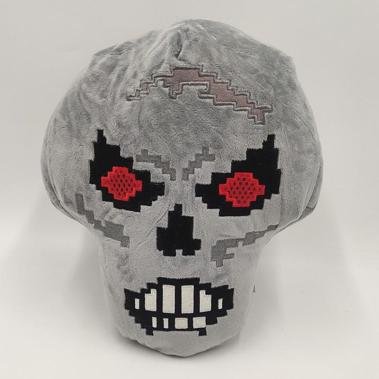 

25 см большой серый череп плюшевая игрушка мировая игра аниме кукла череп голова кукла детская кукла мальчик серый