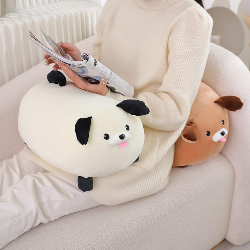 New 1pc 28cm/35cm Kawaii Anime Simulation Chubby Dog Plush Toys Stuffed Lifelike Super Soft Doll Nice Gifts Home Car Decoration
