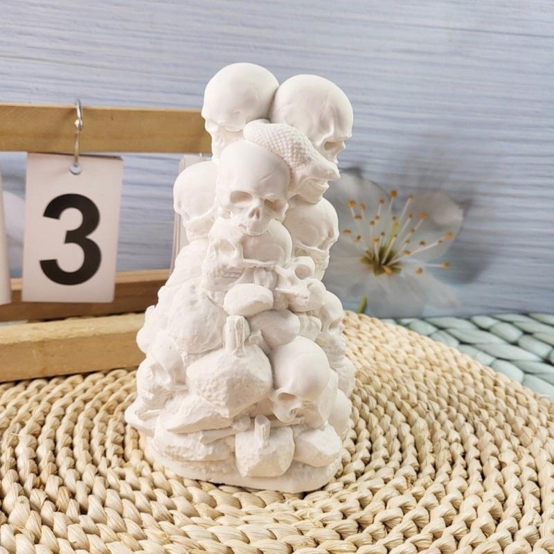 Halloween Skull Silicone Molds Silicone Concrete Cement Mould for Epoxy Resin, Plaster Decoration, Halloween Present