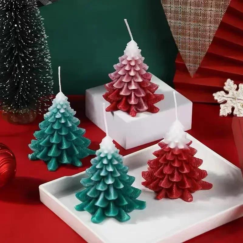 Christmas Tree Party Decor Atmosphere Hand Gift DIY Handmade Christmas Aromatherapy Candles Creative Gifts Party Decor Supplies