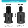 K1AE Pack of 4 Steel Thread Adapters Converts To M 10 M 14 Male for Grinders