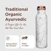 Copper Water Bottle 1 Litre Alkaline and Anti Oxidant 100% Leak Proof, Office,Modern Tamba Bottle   (White Natural Marble)