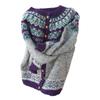 New Christmas 3D Print Faux Fur Knit Cardigan Coat