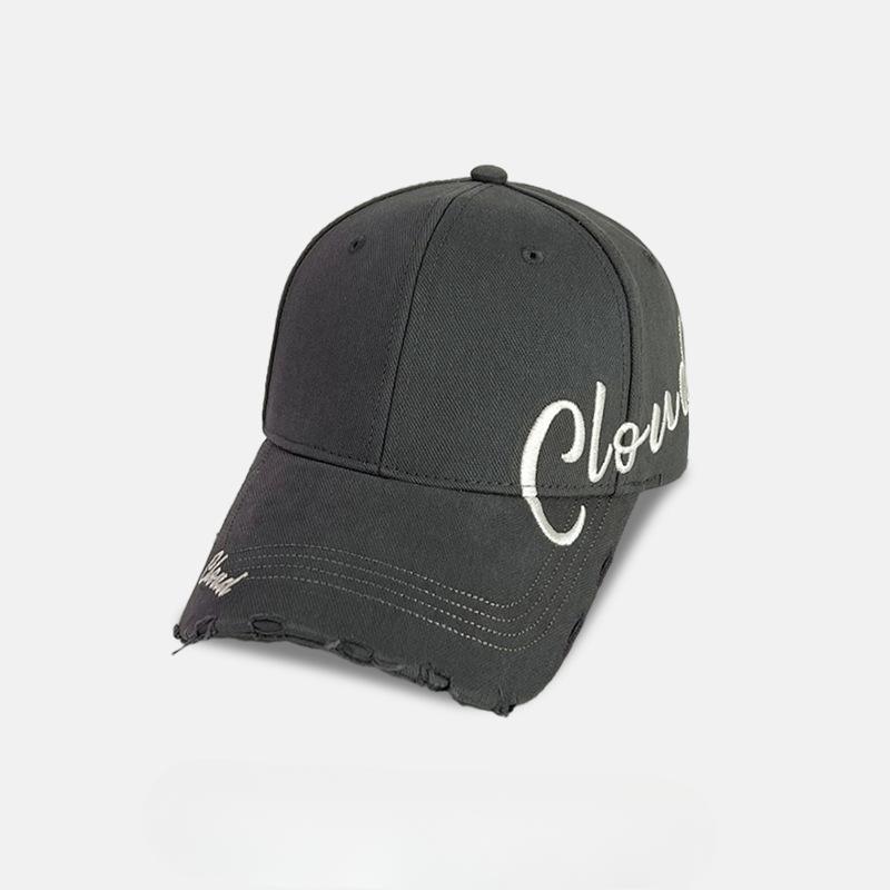 Embroidered Baseball Cap for Women In Spring and Summer Casual and Versatile Face Showing Small Sun Protection Hard Top Baseball Cap