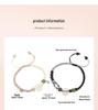 Tichya Chalcedony Ping'an Buckle Couple Bracelet - Niche Love Vows Woven Design Gift